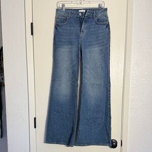 Source Unknown Blue Wide-Leg Women's Jeans